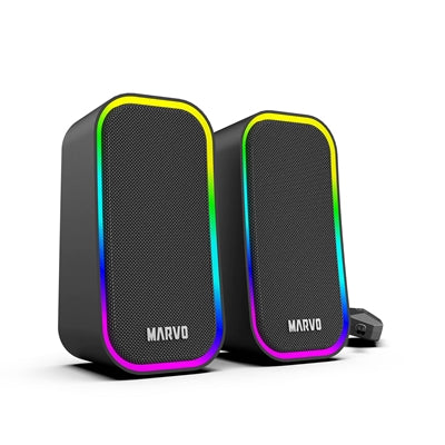 Marvo Scorpion SG-285 Havoc 20 USB Powered Stereo RGB 6W Gaming Speakers (Black) Marvo Scorpion SG-285 Havoc 20 USB Powered Stereo RGB 6W Gaming Speakers (Black)